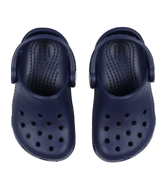 Crocs Toddler Classic Clog (barn) - Navy, 19-20