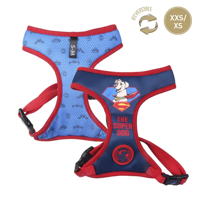 DC Comics Pets Vadderad Reversibel Hundsele – XXS/XS