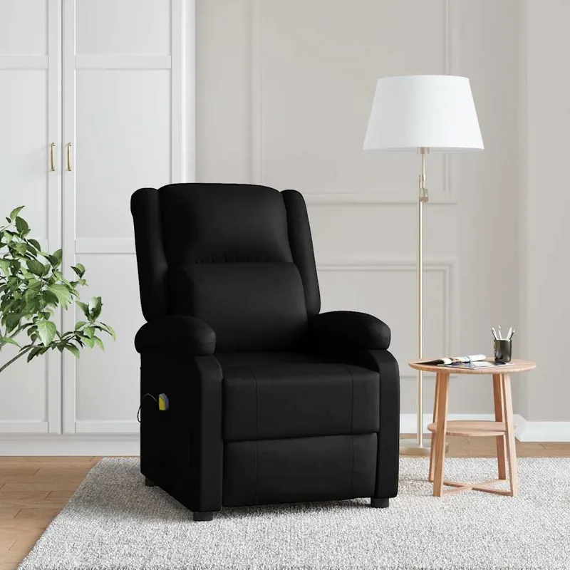 Vidaxl Massagestol, Svart, Konstläder