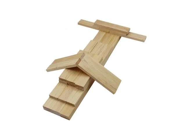 Byggklossar trä 12×2,5×0,8 cm 200st