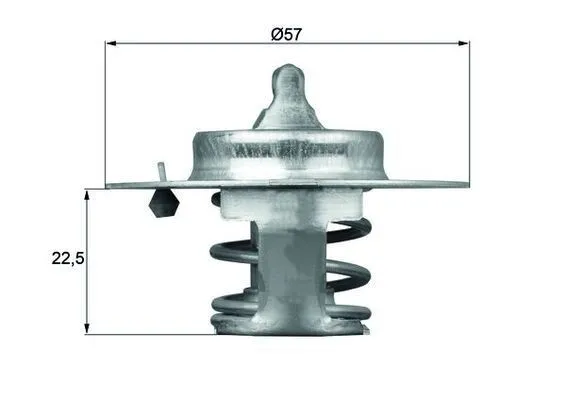 Termostat, kylvätska MAHLE TX 60 83D