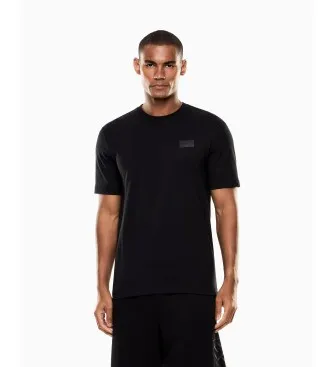 EA7 för män. 7M001487_AF17789 Logo Series T-shirt svart (XS), Casual, Bomull, Kort ärm