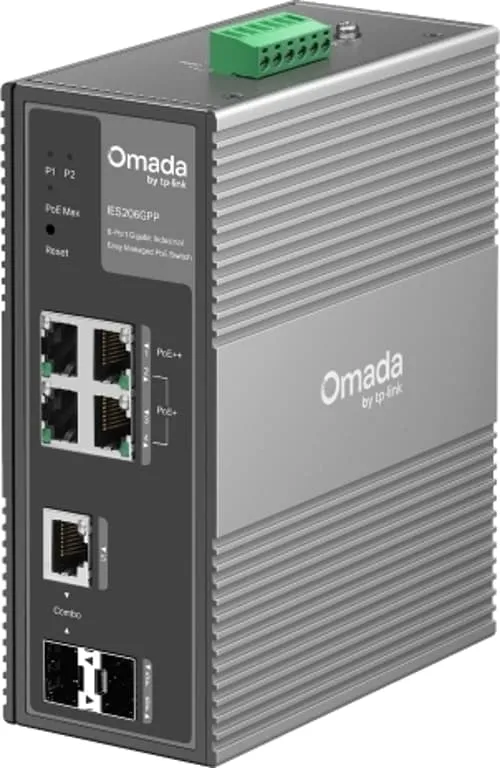 Tp-link Omada Ies206gpp Network Switch Managed Gigabit Ethernet (10/100/1000) Power Over Ethernet (poe) Black