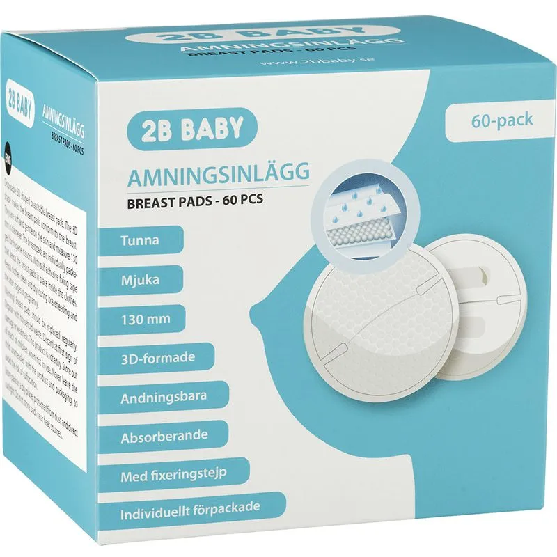 2B Baby Amningsinlägg 3D 60-pack
