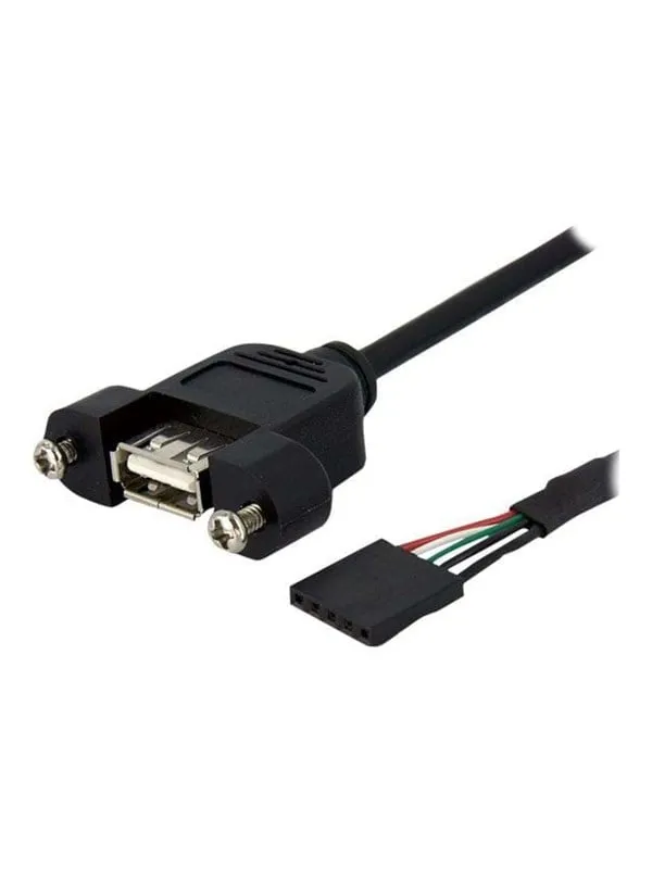 StarTech.com Panel Mount USB Cable USB A to Motherboa