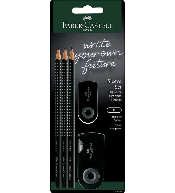 Faber-Castell Grip Set - 5 Delar - Svart