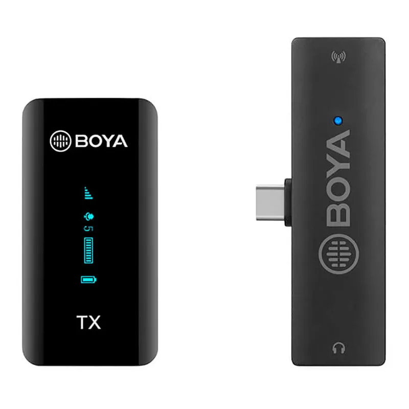 Boya By-xm6-s5 Trådlöst Mikrofonsystem För Usb-c