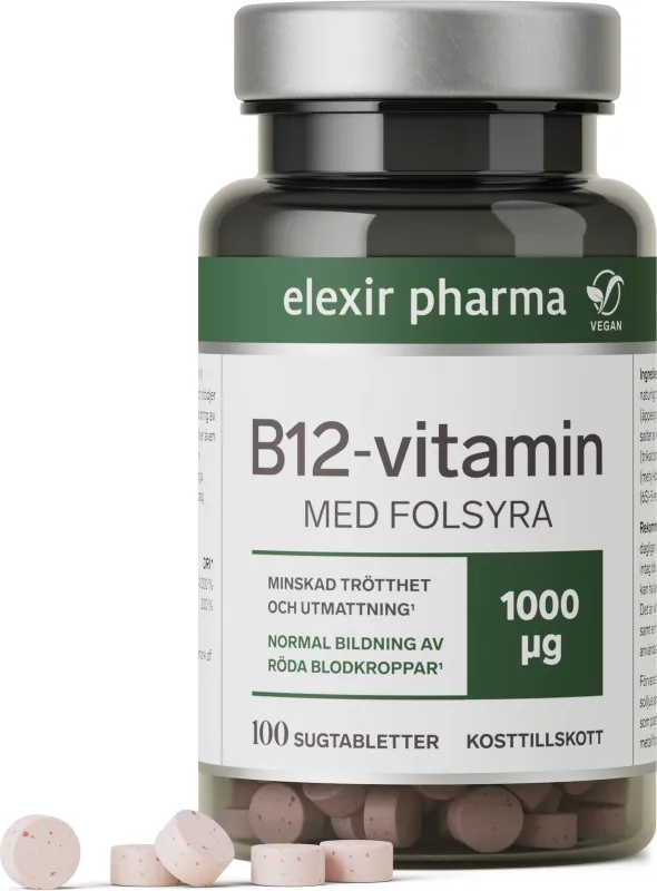 Vitamin B-12 Vegan 100 tabletter