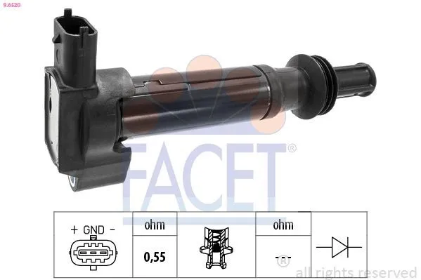 Tändspole FACET 9.6520