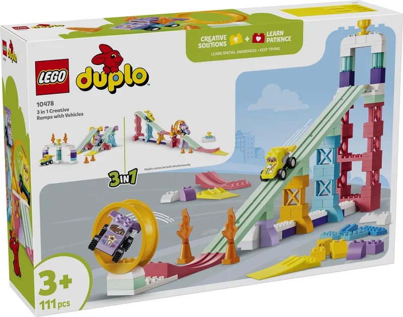 3-i-1 Kreativa ramper med fordon LEGO® DUPLO® Town (10478)