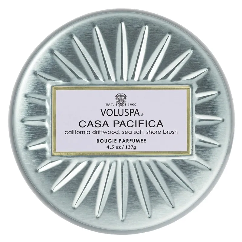Voluspa Decorative Tin Candle Casa Pacifica 127g