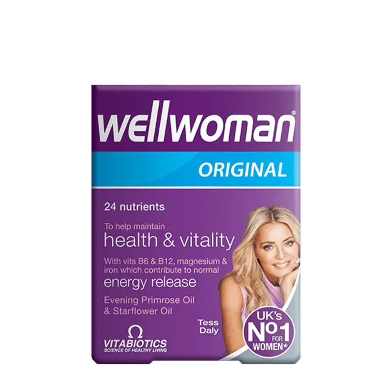 Vitabiotics - Wellwoman Original, Multivitamin för kvinnor, 30 kapslar