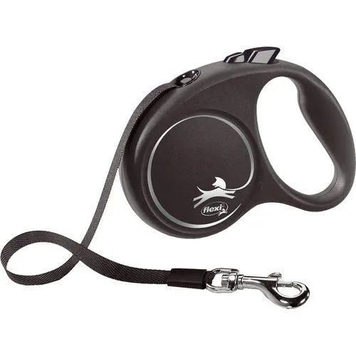 Flexi Black Design S leash 5 m 15 kg black