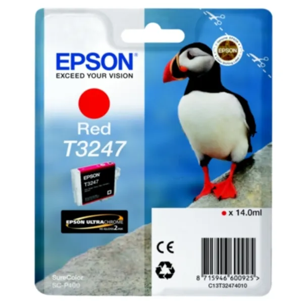 Bläckpatron EPSON C13T32474010 röd