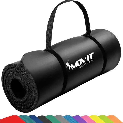 Träningsmatta Yogamatta Movit 190x100cm – Marinblå