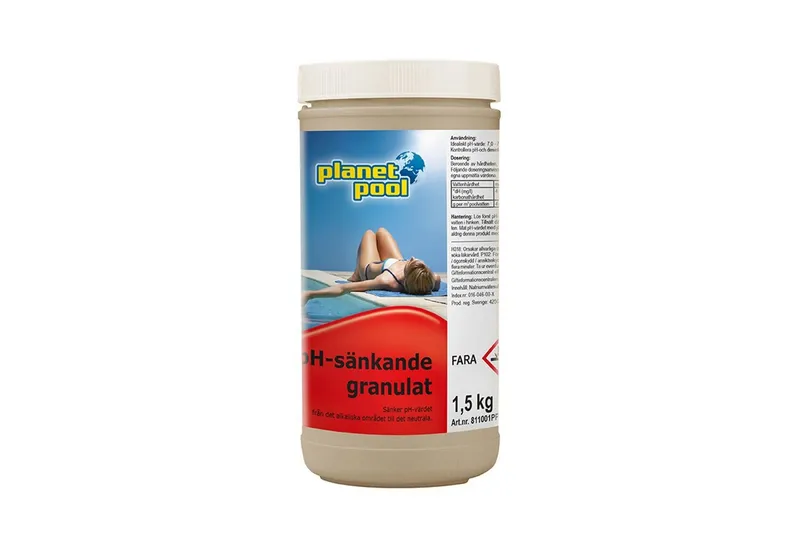 Planet Pool Sänker pH Granulat pH-sänkande, 1,5 kg