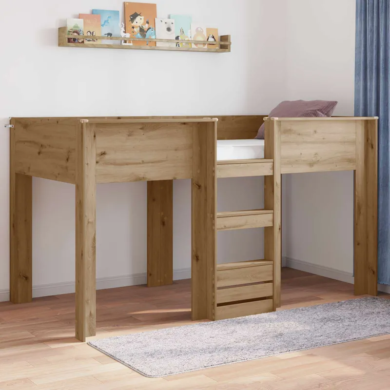 vidaXL Köksbädd för barn Artisan Ek 90 x 190 cm Konstruerat trä