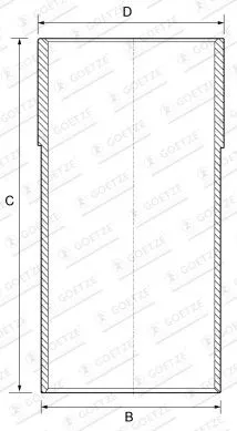 Cylinderfoder GOETZE ENGINE 14-710020-00