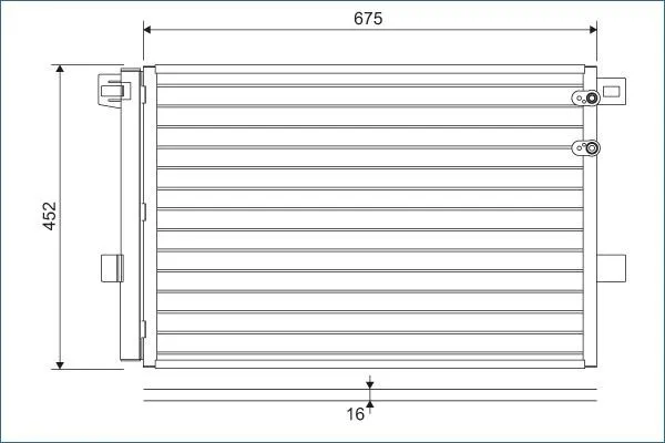 Kondensor, klimatanläggning VALEO 814054