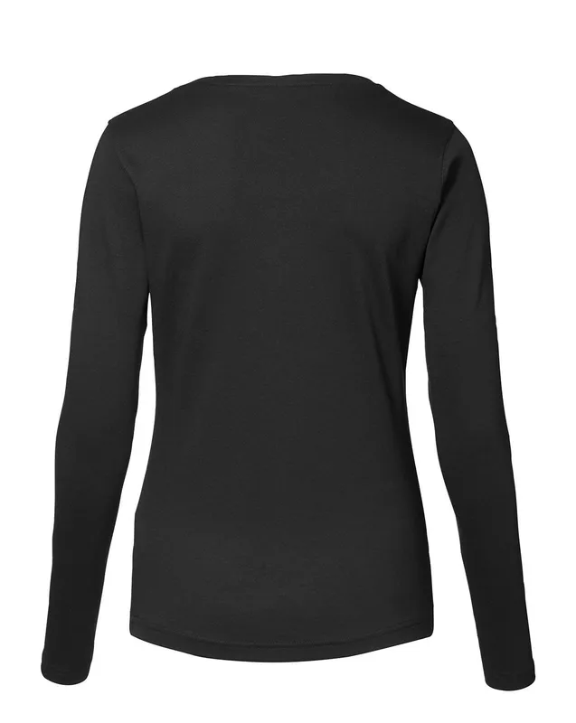 ID Interlock T-shirt, Långärmad Svart (#1849)