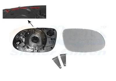 Backspegelglas VAN WEZEL 3014838