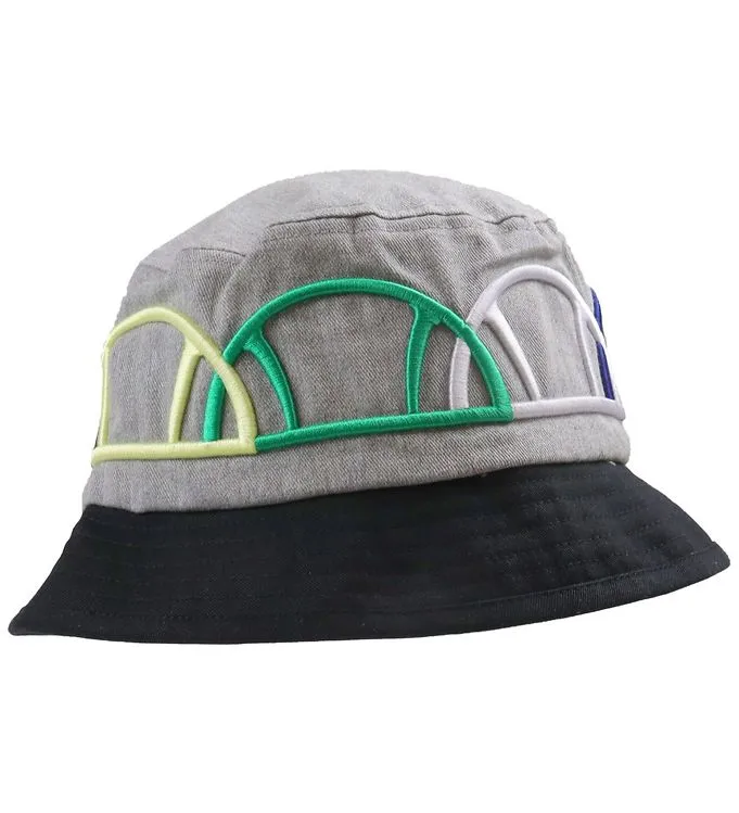 Ellesse Bucket Hat - Pinala - Gråmelerad/Svart m. Logotyper