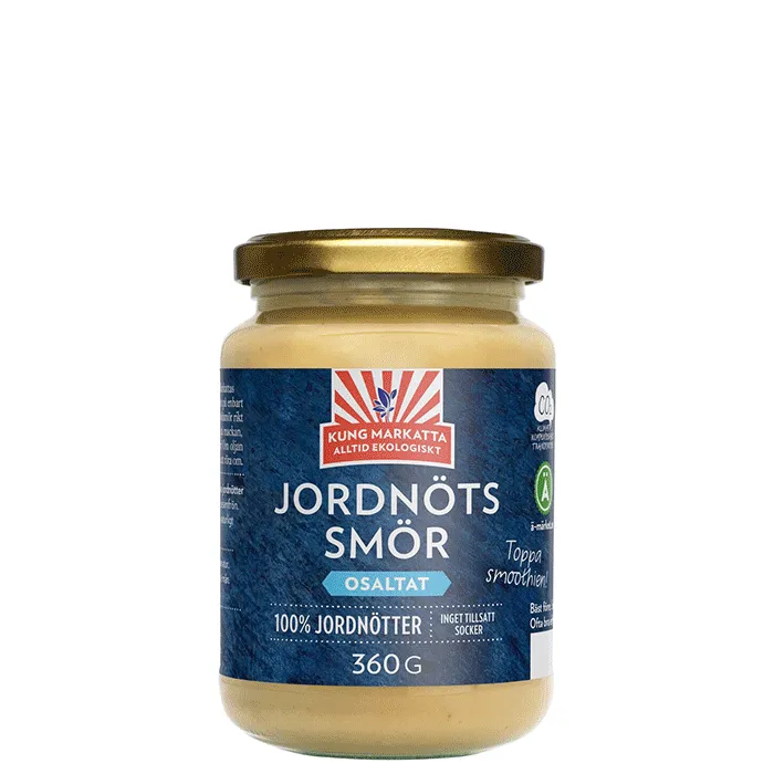 Kung Markatta Jordnötssmör utan salt EKO 360 g
