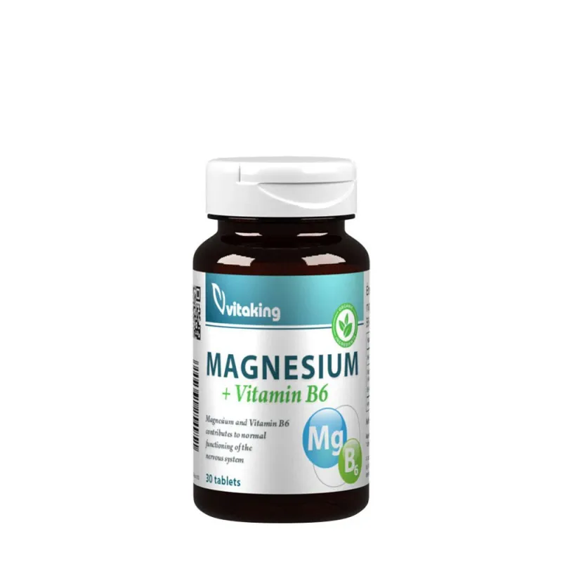 Vitaking – Magnesiumcitrat + B6, 30 tabletter
