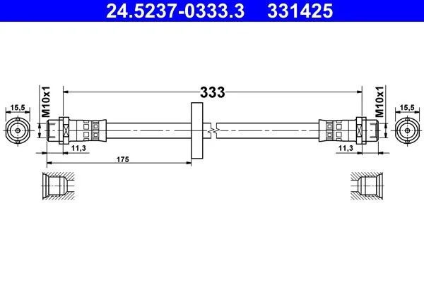 Bromsslang ATE 24.5237-0333.3