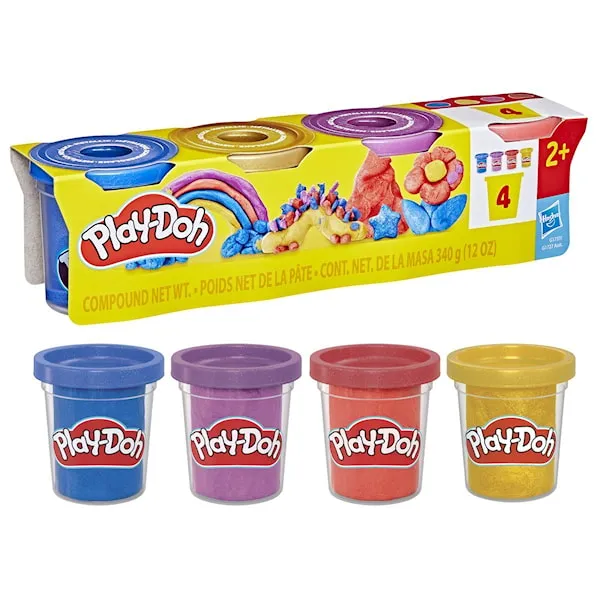 Specialty Compound 4 Pack Metallic Play-Doh