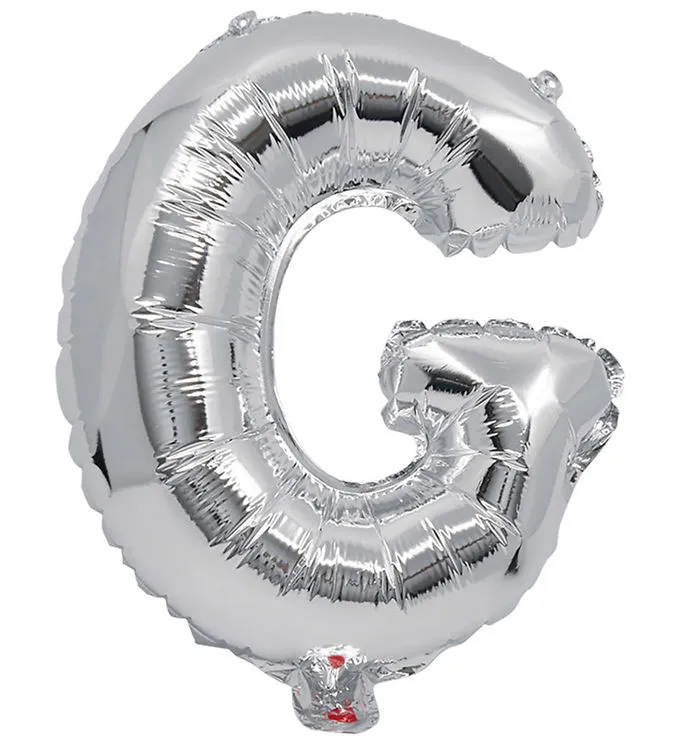 Decorata Party Folieballong – 33 cm – G – Silver
