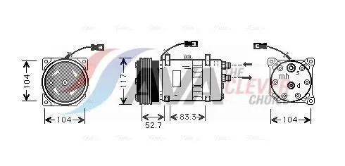 AC-kompressor AVA COOLING SYSTEMS CNAK222
