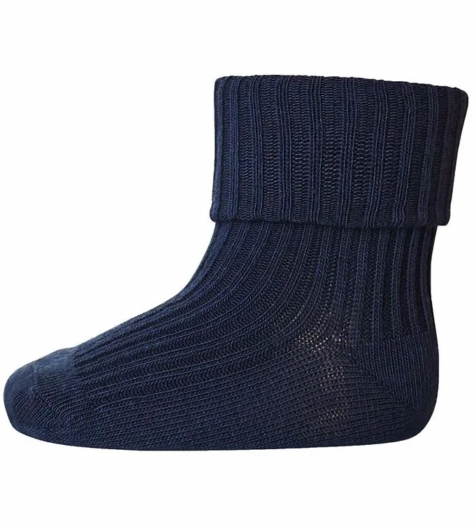 Baby Ankelsockor I Merinoull Med Omvik Navy 29/32