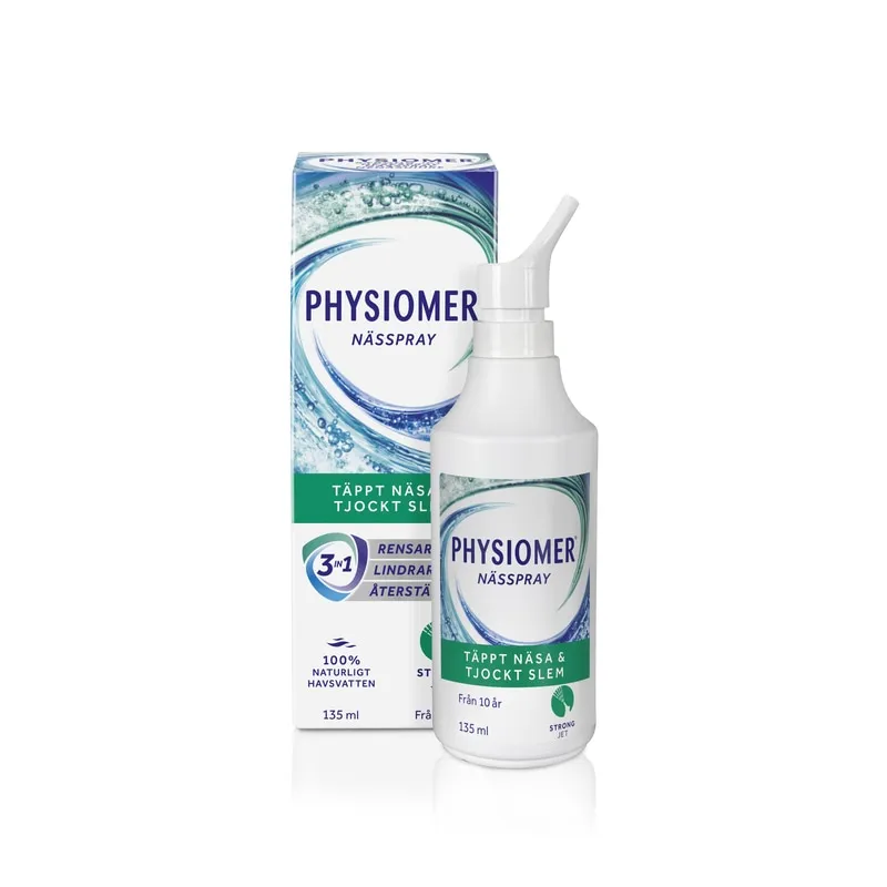 Physiomer Strong Jet Naturlig Nässkölj Näs & Bihålebesvär 135 ml