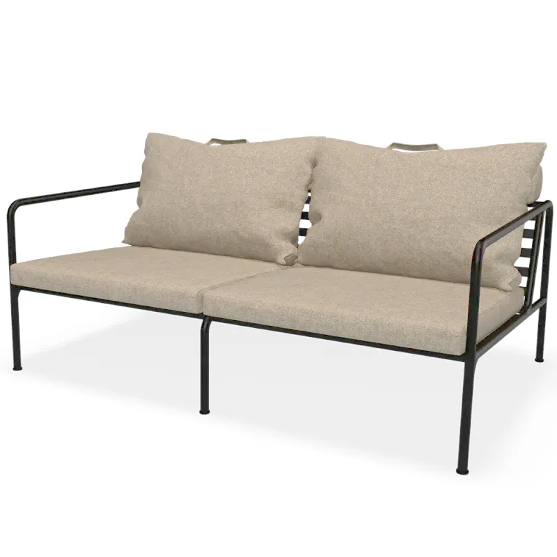 Houe, Avon 2-sits soffa Papyrus/Black