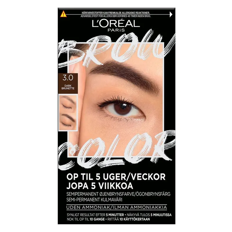 Loreal Paris Brow Color Semi-Permanent Eyebrow Color 3.0 Dark Brunette