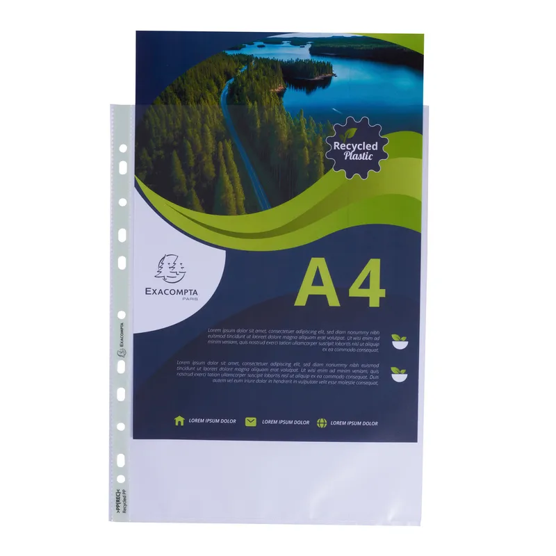 Plastficka EXACOMPTA A4 0,06mm präglad