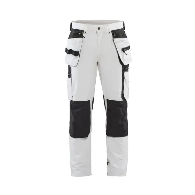 MÅLARBYXA 1079 1645 4-VÄGS STRETCH VIT/MÖRKGRÅ D104 | Beijerbygg Byggmaterial