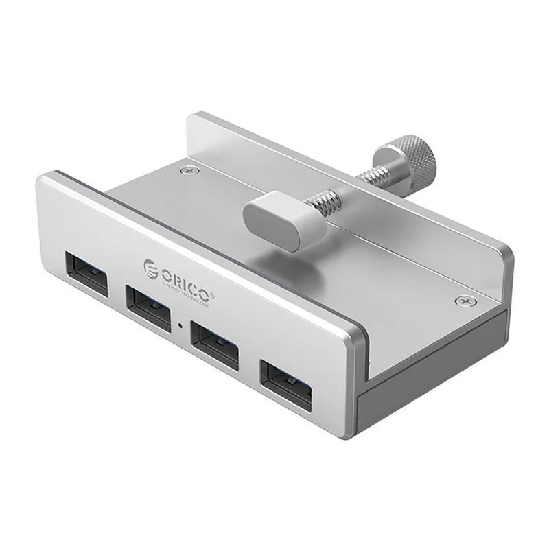 Orico Hubklämma-monterad 4xUSB-A 3.0 - Silver