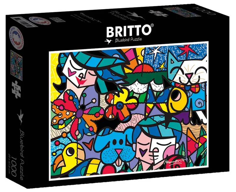 Bluebird Pussel – R.Britto: Brittos trädgård 1000 bitar