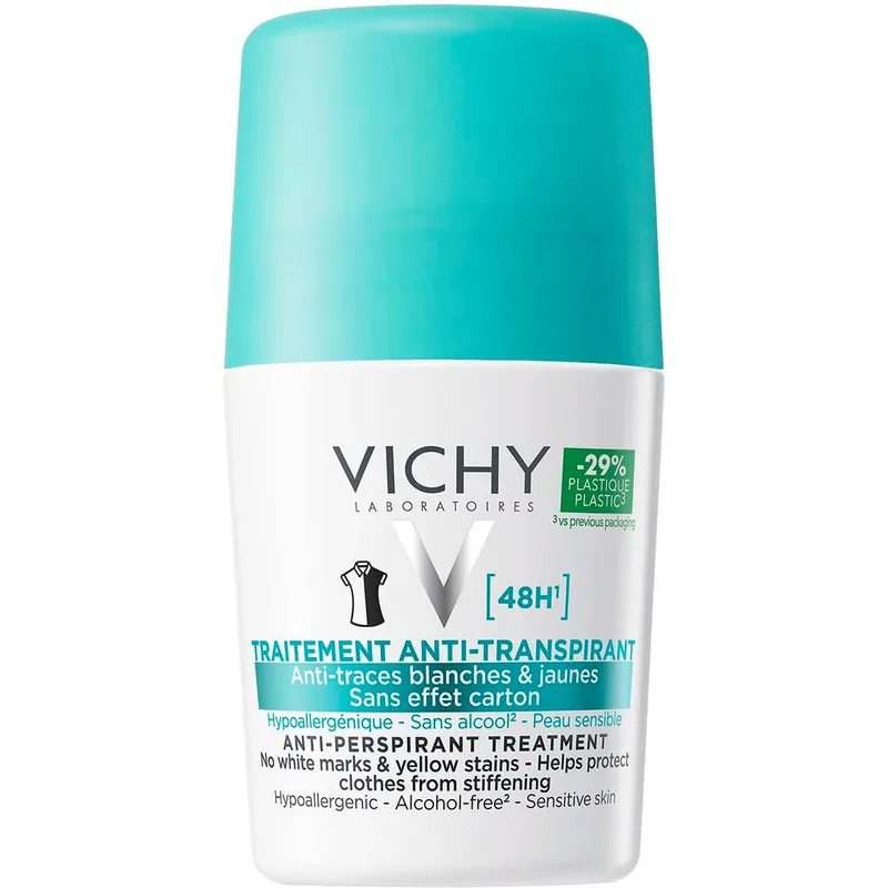 Vichy Anti-trace antiperspirant deodorant roll-on 48h 50 ml