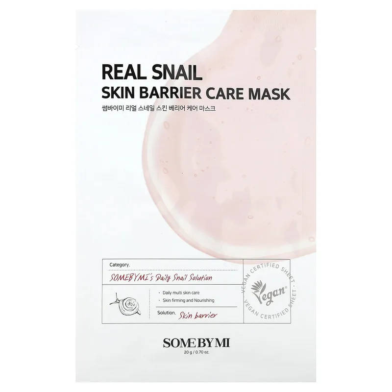 SOME BY MI Real Snail Skin Barrier Care Mask 1pcs
