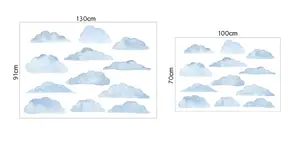 Väggdekal - Moln i himlen Set