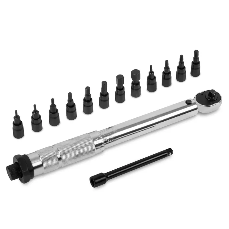 Momentnyckel ¼” - 265mm - 5-25Nm | Inkl. set med bits - 12st