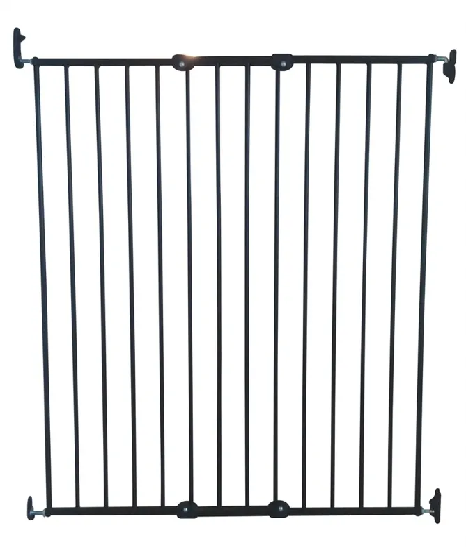 BabyDan Pet Extending Gate hundegitter ekstra højt sort.