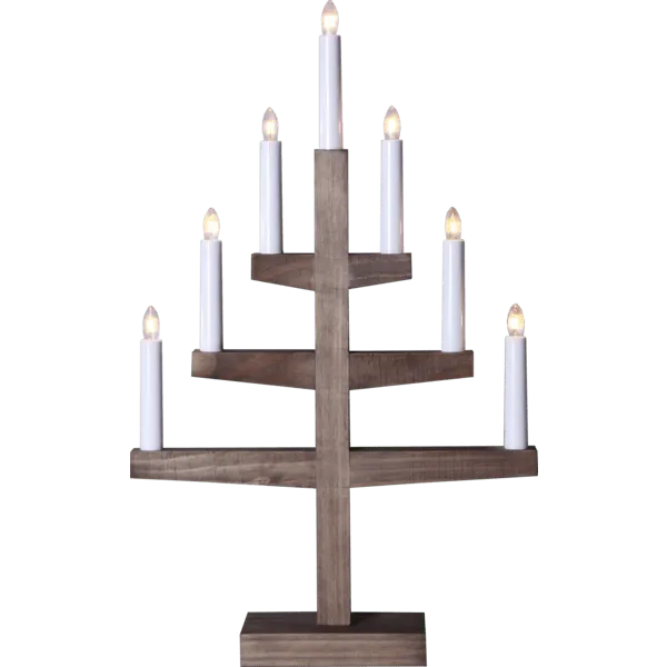 Star Trading - Trapp - Adventsljusstake - Brun