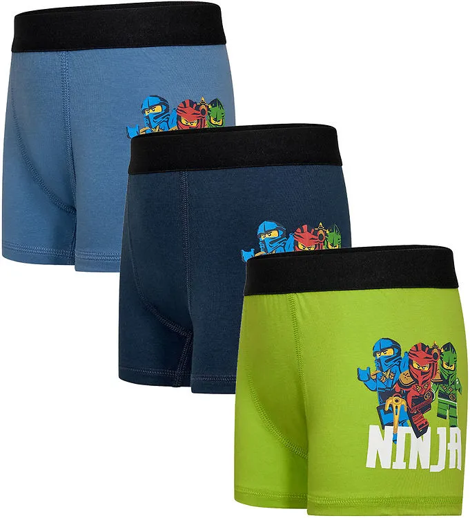 LEGO® Ninjago Boxershorts - 3-pack - Blå/Grön