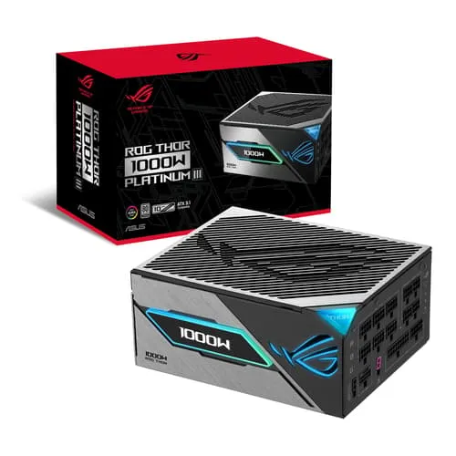 Asus Rog Thor Platinum Iii Atx 3.1 1000w Atx 80+ Platinum Nätaggregat