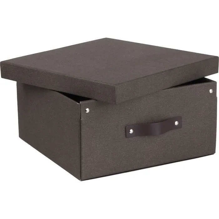 Förvaringsbox Bigso Levi canvas brun
