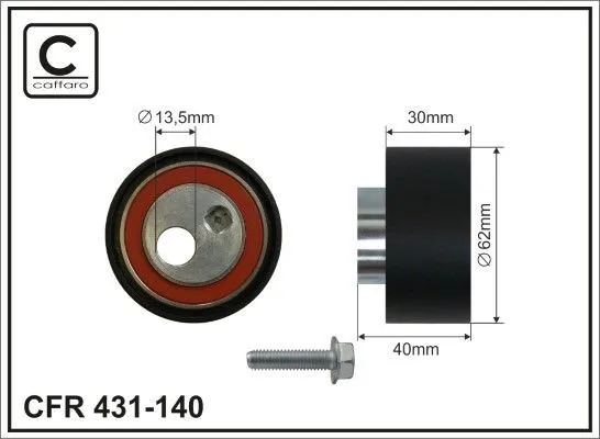 Spännrulle för kamrem CAFFARO 431-140